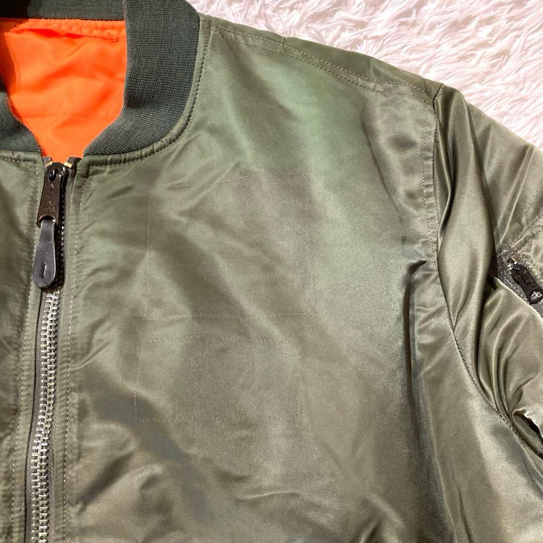 【ヴィンテージ良品】アルファインダストリーズ MA-1 XL グリーン