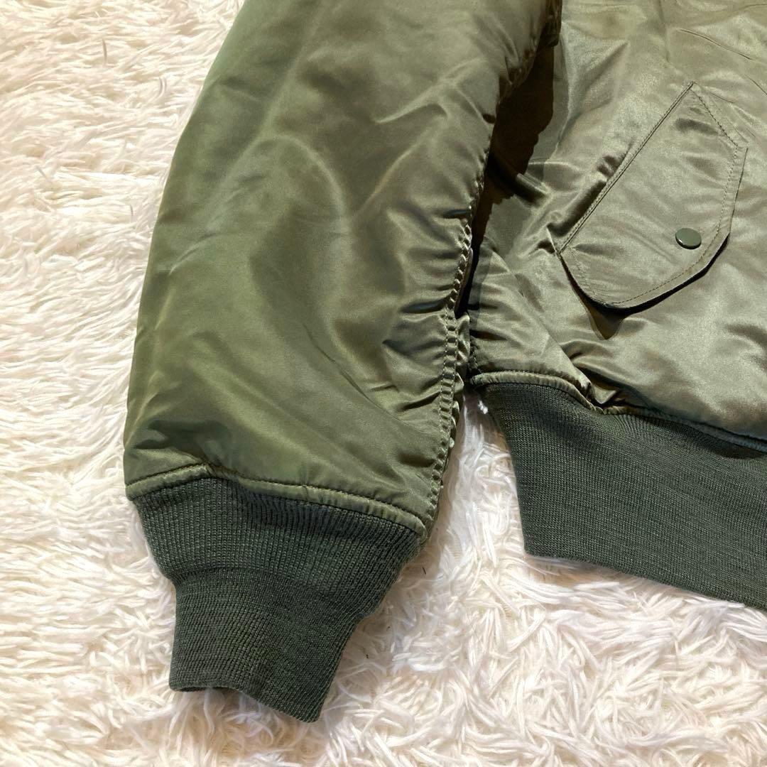 【ヴィンテージ良品】アルファインダストリーズ MA-1 XL グリーン