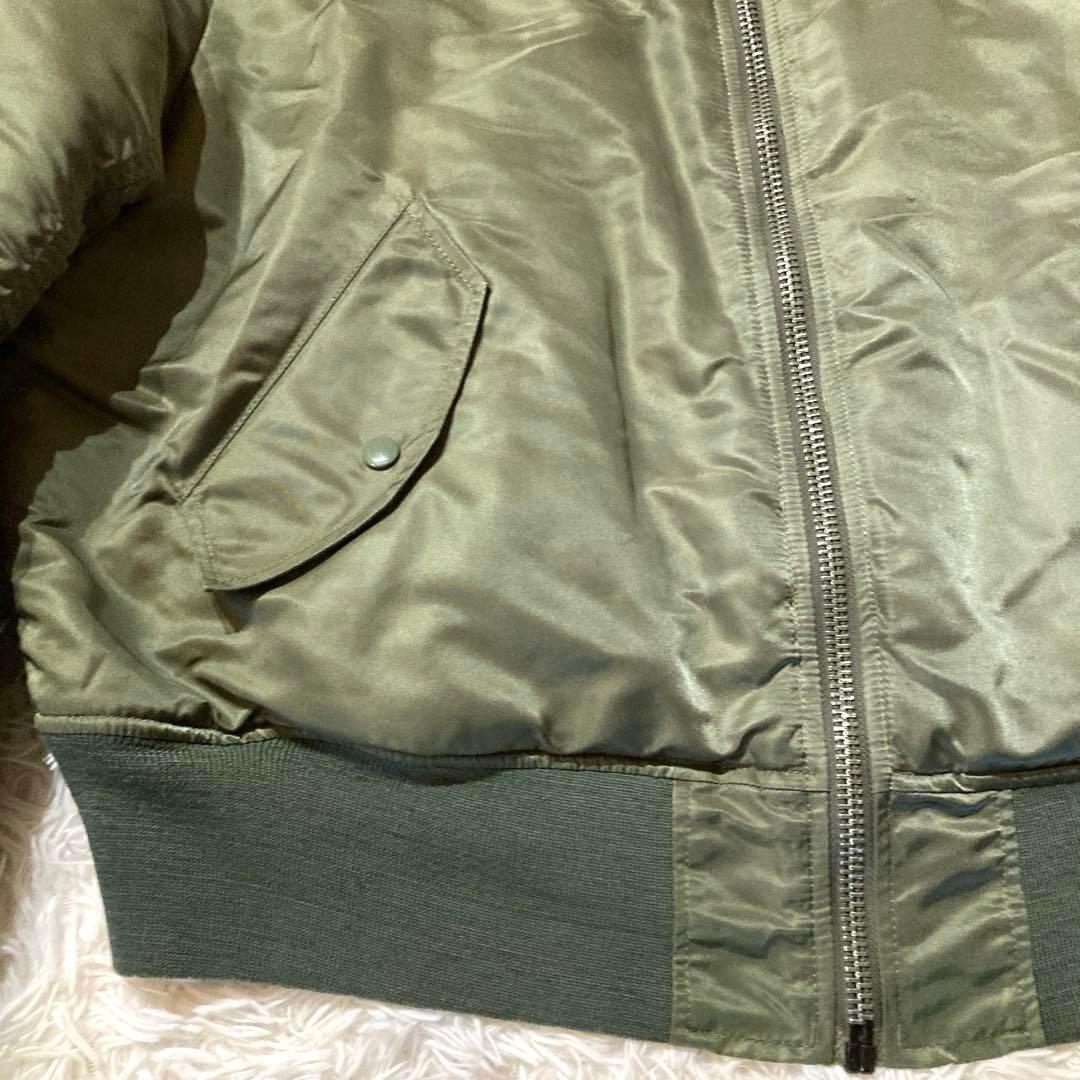 【ヴィンテージ良品】アルファインダストリーズ MA-1 XL グリーン