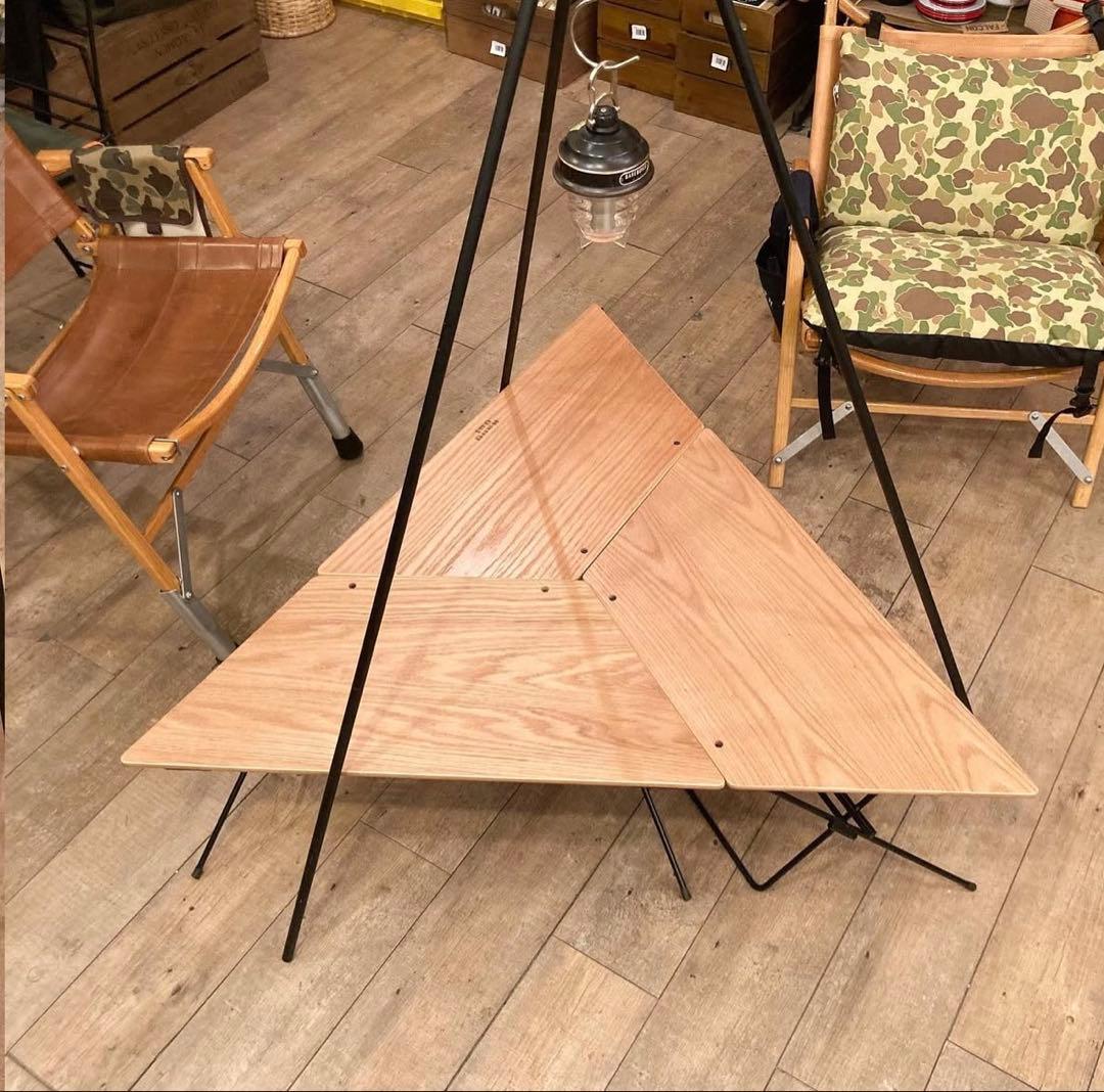 Hang Out アーチテーブル　ウッド&ステンレストップ　6枚